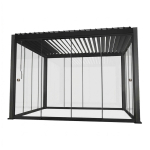 Varikatus MIRADOR-111 3x4m klaasist l&uuml;kandseintega