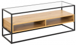 TV-alus RANDOLF 120x40x45 cm, selge klaas