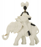 Skulptuur AFRICAN WOMAN ON ELEPHANT 50x16x34 cm