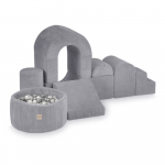 M&auml;nguala CASTLE pallimere ja 150 palliga, hall