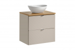 Komplekt VIC B OAK 60cm + LOLA kraanikauss, Coast Evoke tamm