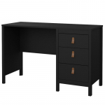 Kirjutuslaud MADRID 3 sahtliga, must