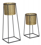 Lillepotihoidja COUPLE CUP &Oslash; 26x70-23x45, must ja kuld