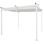 Kangaskatusega pergola HARDMAISTER SPRINT 3&times;3m, valge