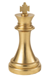 Dekoratsioon CHESS kuningas, kuldne