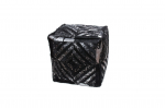 Tumba DAZZLE 45 cm x 45 cm, must/h&otilde;be