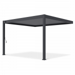 Pergola GUTROOF DELUXE WALL 3,6x4m seinale, antratsiit
