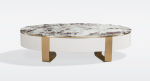 Diivanilaud STILIG 150x80cm, valge/kuldne