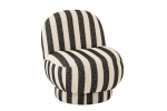 Tugitool STRIPED, must/valge