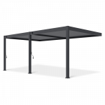 Pergola GUTROOF DELUXE WALL 3,6x6m seinale, antratsiit