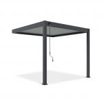 Pergola GUTROOF ELEGANCE WALL 3x3m seinale, antratsiit/helehall