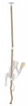 Laelamp MONKEY, valge/pruun
