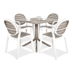Aiam&ouml;&ouml;bli komplekt PALMA/CLIP, valge/taupe