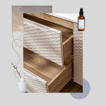 Valamukapp OCEAN BEIGE 120 cm, 2 sahtliga, beež