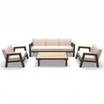 Lounge komplekt MANU, antratsiit/beež