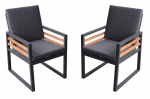 Lounge toolid COLMAR 2tk, grafiit