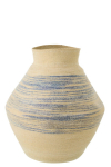 Korv STRIPED, naturaalne/sinine