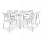 Aiam&ouml;&ouml;bli komplekt TRILL/LIBECCIO 6-kohaline, valge