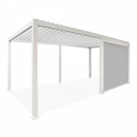Pergola rulookardin GUTROOF PREMIUM 3m, valge