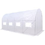 Kilekasvuhoone CULTIVO 2,5&times;4&times;2m, 10 m&sup2;, valge