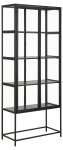 Vitriinkapp SEAFORD 77x35x185,6 cm, must