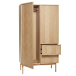 Riidekapp HERRINGBONE, looduslik