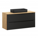 M&ouml;&ouml;blikomplekt OCEAN 120 cm + SLIM kraanikauss, &otilde;litatud tamm