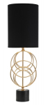 Laualamp CIRCLY &Oslash; 22,5x65 cm, kuldne/must