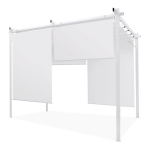 Kangaskatusega pergola HARDMAISTER SPRINT PLUS 3x4, valge