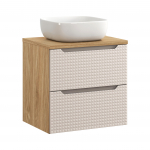 M&ouml;&ouml;blikomplekt LUXOR 60 cm + SMILE kraanikauss, beež