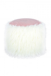 Tumba BOBTAIL &Oslash;45&times;38 cm, valge/roosa