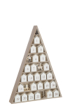 Advendikalender TREE HOUSE, valge/naturaalne