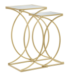 Abilaud SIOMPLY 2tk 35x35x70cm ja 30x30x60cm, kuldne
