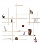 Riiul CRISS-CROSS pusle-riiul, valge