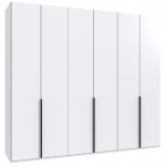 Riidekapp NEW YORK A BLACK 6-ukseline H236, valge