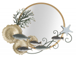 Seinapeegel FISH 88,9x65,4x7,6cm, mitmev&auml;rviline