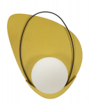 Seinalamp CIRCLY 28x17x32, kuldne/valge