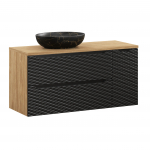 M&ouml;&ouml;blikomplekt MONA 120 cm t&ouml;&ouml;pinna ja kraanikausiga, &otilde;litatud tamm