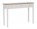 Konsoollaud MATERA 107x37x80, valge/pruun