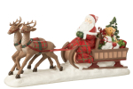 Dekoratiivkuju SANTA kelguga, mitmev&auml;rviline