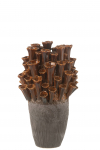 Vaas ANEMONE suur, pruun/hall