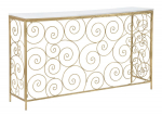 Konsoollaud SPIRAL 140x36x82cm, kuldne