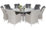 Aiam&ouml;&ouml;bli komplekt BRISTOL ROUND ELEGANT XL valge/hall