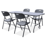 Cateringi komplekt GRAPHITE WOOD 180 cm, grafiit