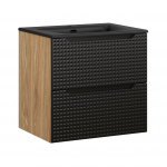 M&ouml;&ouml;blikomplekt LUXOR BLACK 60 cm + SKY m&ouml;&ouml;blivalam, &otilde;litatud tamm