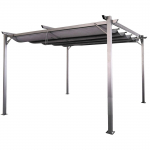 Kangaskatusega pergola HARDMAISTER SPRINT 3&times;4m, antratsiit/hall