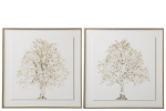 Maal GOLDEN ART 80x80cm 2tk, kuldne