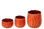 K&uuml;&uuml;nlaaluste komplekt AMBER 3-osaline, oranž