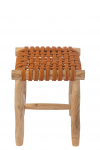 Taburet TEAK WOOD, oranž