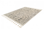 Vaip LOVIS 160 x 230 cm, valge/must